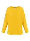 Aspesi Boat-neck Top In Yellow