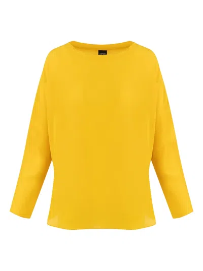 Aspesi Boat-neck Top In Yellow