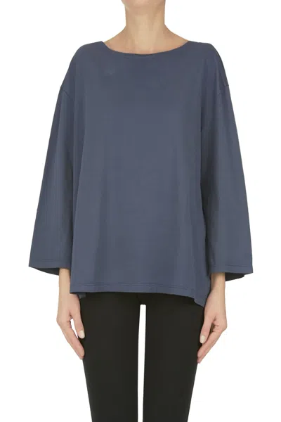 Aspesi Boat Neckline T-shirt In Blue