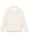 Aspesi Bouclé Jacket In White