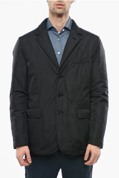 Aspesi Breast-pocketed Ugo Winter Padded Blazer Grösse L In Black