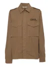 Aspesi Brown Field Shirt With Button-down Front In Brown