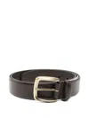 Aspesi Buckle Leather Belt In Brown