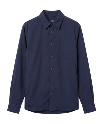 Aspesi Press-stud-fastening Shirt In Blue