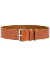 Aspesi Buckled Belt In Brown