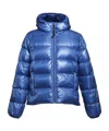 Aspesi Budd Puffer Jacket In Shiny Light Blue Fabric