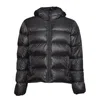 Aspesi Budd Puffer Jacket In Black Satin Fabric