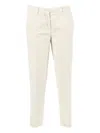 Aspesi Tailored Long Pants With Classic Button Closure In Neutral