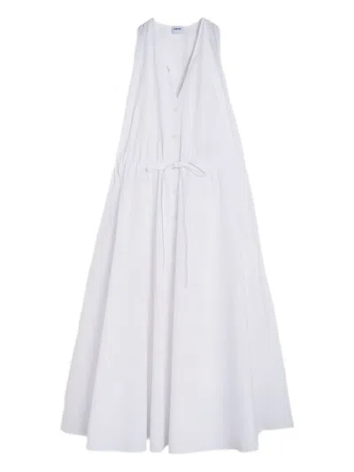 Aspesi Button-fastening Drawstring Dress In White