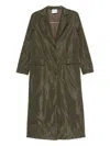 Aspesi Button-fastening Flap-pocket Coat In Green
