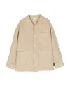 Aspesi Button-fastening Linen Shirt In Nude