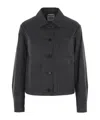 Aspesi Button-fastening Patch-pocket Jacket In Black