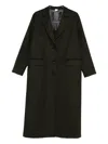 Aspesi Button-fastening Pocket Coat In Green