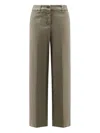 Aspesi Button-fastening Trousers In Green