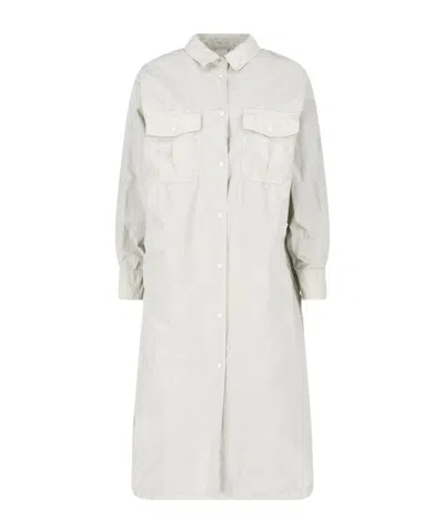 Aspesi Button Front Jacket In White