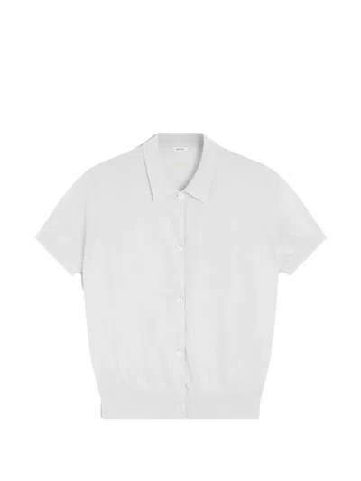 Aspesi Button Polo Shirt In White