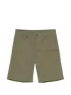 Aspesi Button Shorts In Green