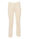 Aspesi High-waisted Straight-leg Pants With Belt Loops In Neutral