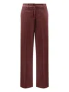 Aspesi Button Trousers In Red