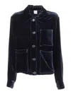 Aspesi Button-down Long-sleeved Casual Jacket In Blue