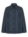 Aspesi Long Sleeve Patch Pocket Casual Jacket In Blue