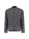 Aspesi Button-up Knit Sweater In Gray