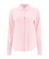 Aspesi Button-up Long-sleeved Shirt In Pink