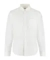 Aspesi Single-breasted Long-sleeved Shirt In White