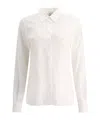 Aspesi Button-up Long-sleeved Shirt In White