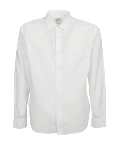 Aspesi Chest Pocketed Buttoned Shirt In White