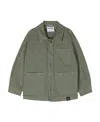 Aspesi Button-up Stretch-cotton Shirt In Gray