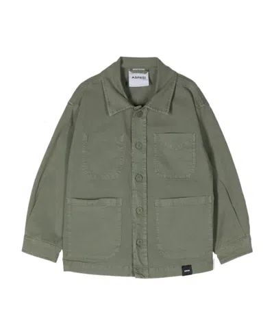 ASPESI ASPESI KIDS LONG-SLEEVED BUTTON-UP SHIRT