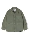 Aspesi Button-up Stretch-cotton Shirt In Green