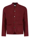 Aspesi Button-up Wool Cardigan In Red