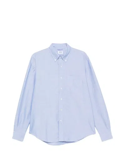 Aspesi Button-down Chest-pocket Shirt In Blue
