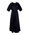 Aspesi Belted Button-front Dress In Blue