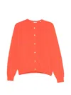 Aspesi Buttoned Cardigan In Orange