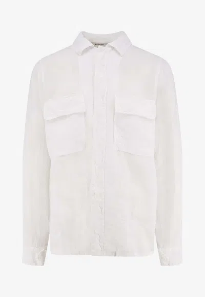 Aspesi Buttoned Casual Shirt In White