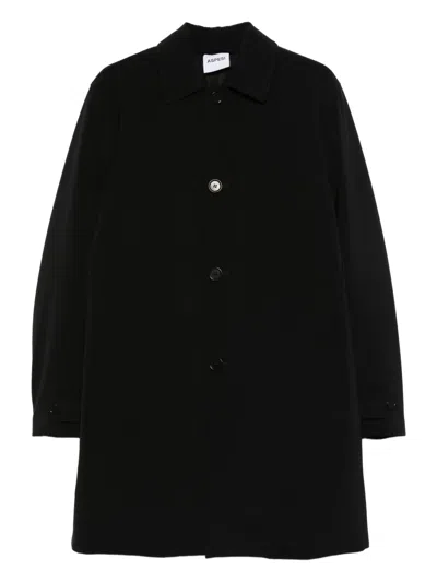 Aspesi Buttoned Coat In Black