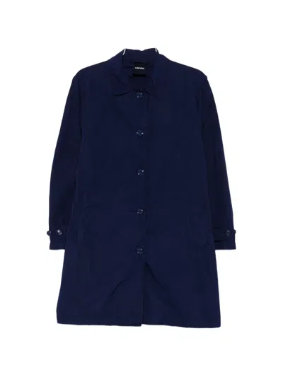 Aspesi Buttoned Coat In Blue