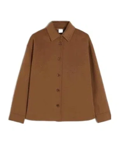 Aspesi Buttoned Jacket In Brown