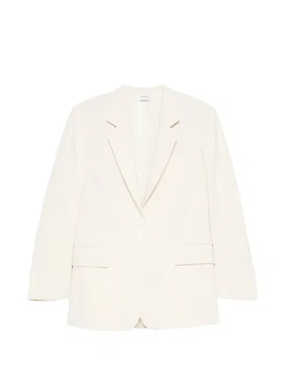Aspesi Buttoned Long-sleeve Blazer In Metallic
