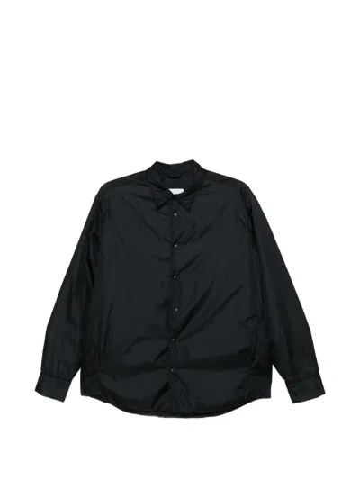 Aspesi Padded Shirt Jacket In Blue