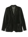 Aspesi Buttoned Patch-pocket Blazer In Green