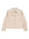 Aspesi Buttoned Patch-pocket Jacket In Neutral