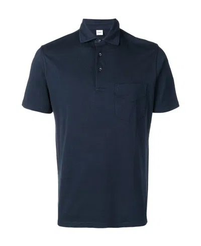 Aspesi Buttoned Short-sleeved Polo Shirt In Black