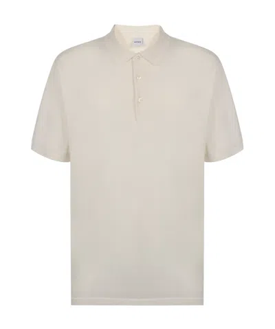 Aspesi Buttoned Short-sleeved Polo Shirt In White