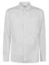 Aspesi Cutaway-collar Pocket Shirt In Bianco