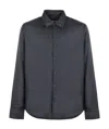 Aspesi Minimalist Black Cotton Shirt With Classic Collar In Black