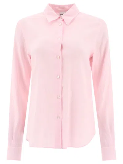 Aspesi Buttoned Sleeved Shirt In Pink